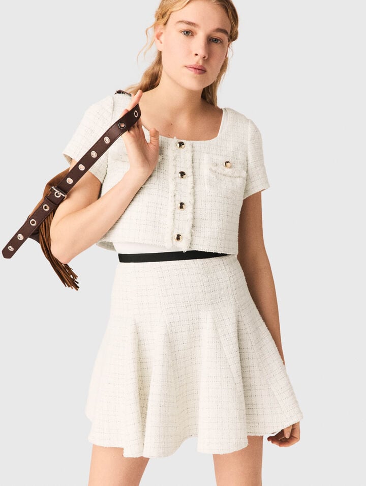 2-in-1 tweed dress