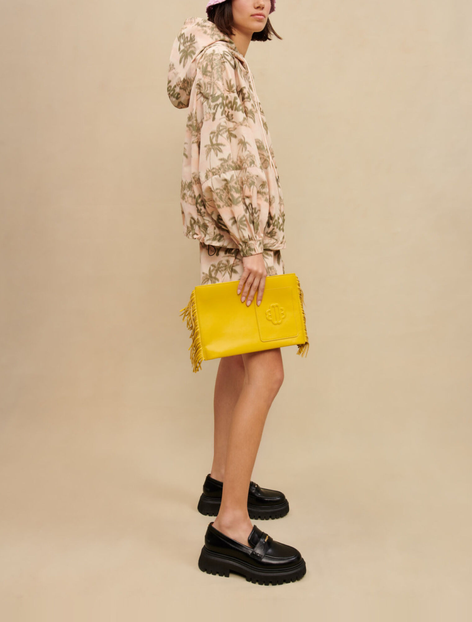 Palm-tree print jacket