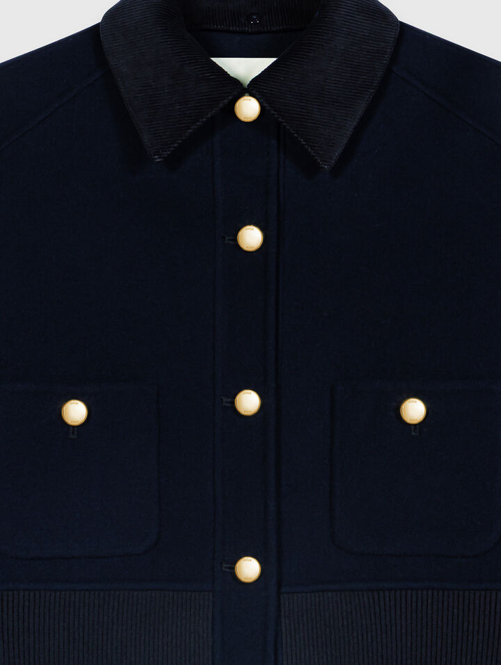Short double-faced jacket