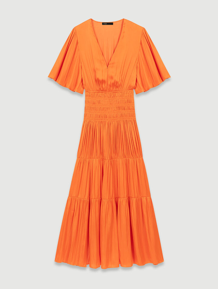 Long satiny dress
