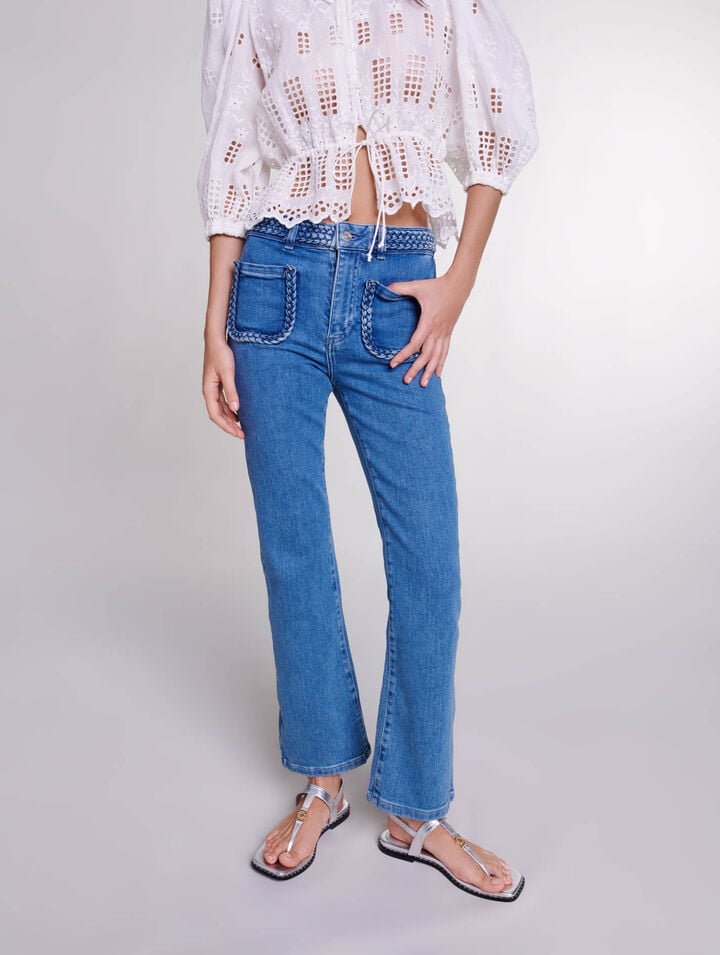 Mid-rise jeans
