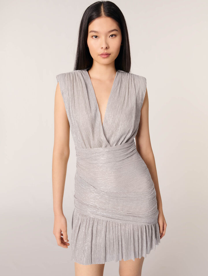 Mini metallic dress