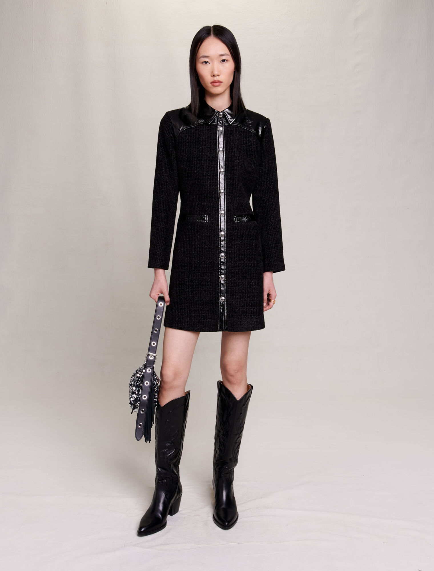 Short tweed dress