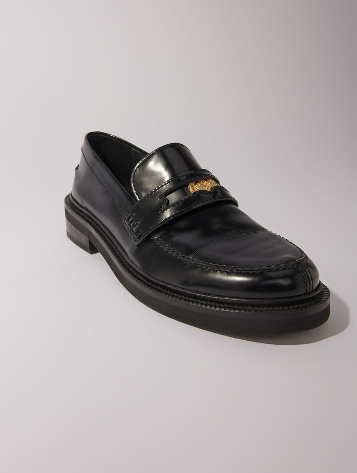Leather loafers