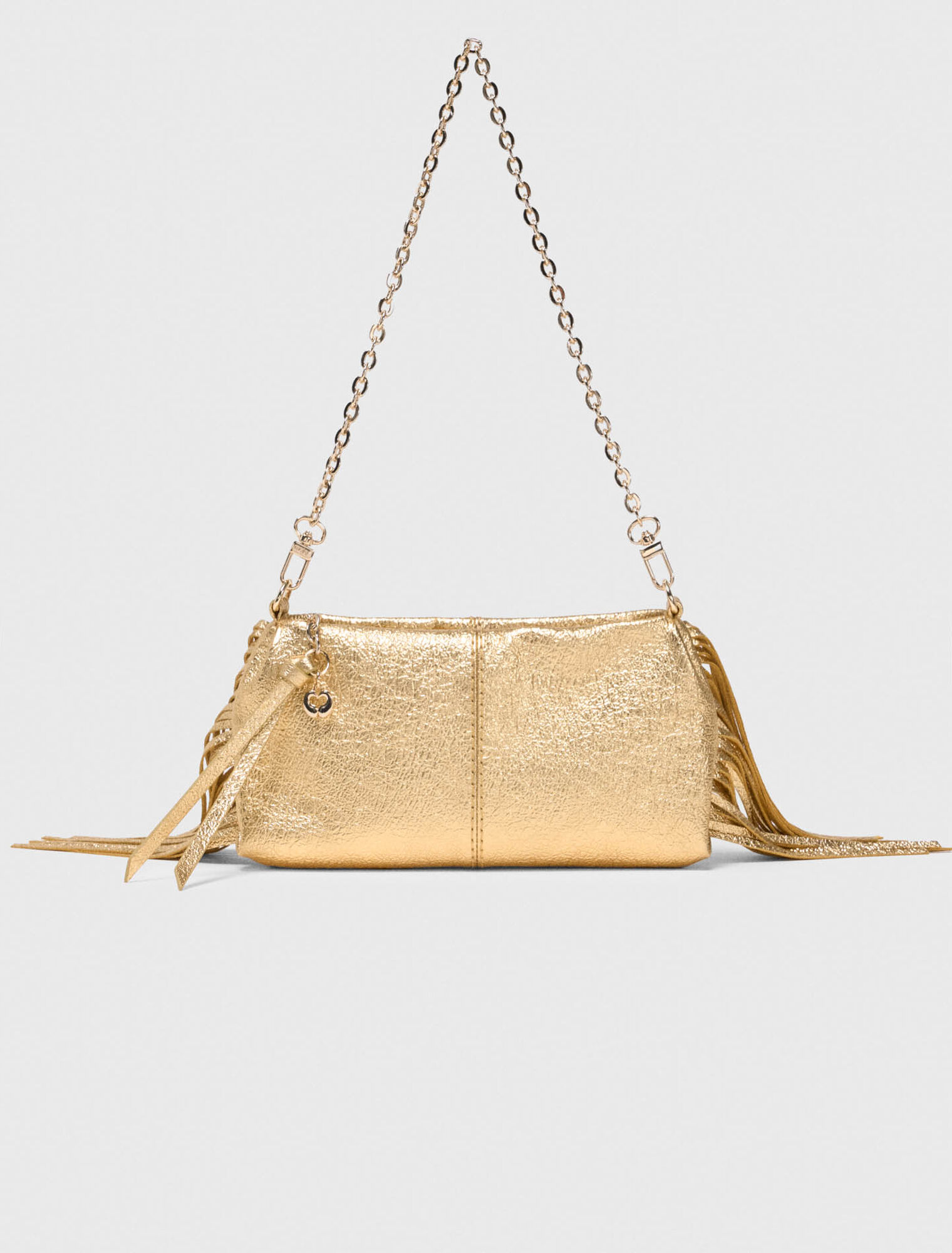 Miss M Metallic Pouch Bag