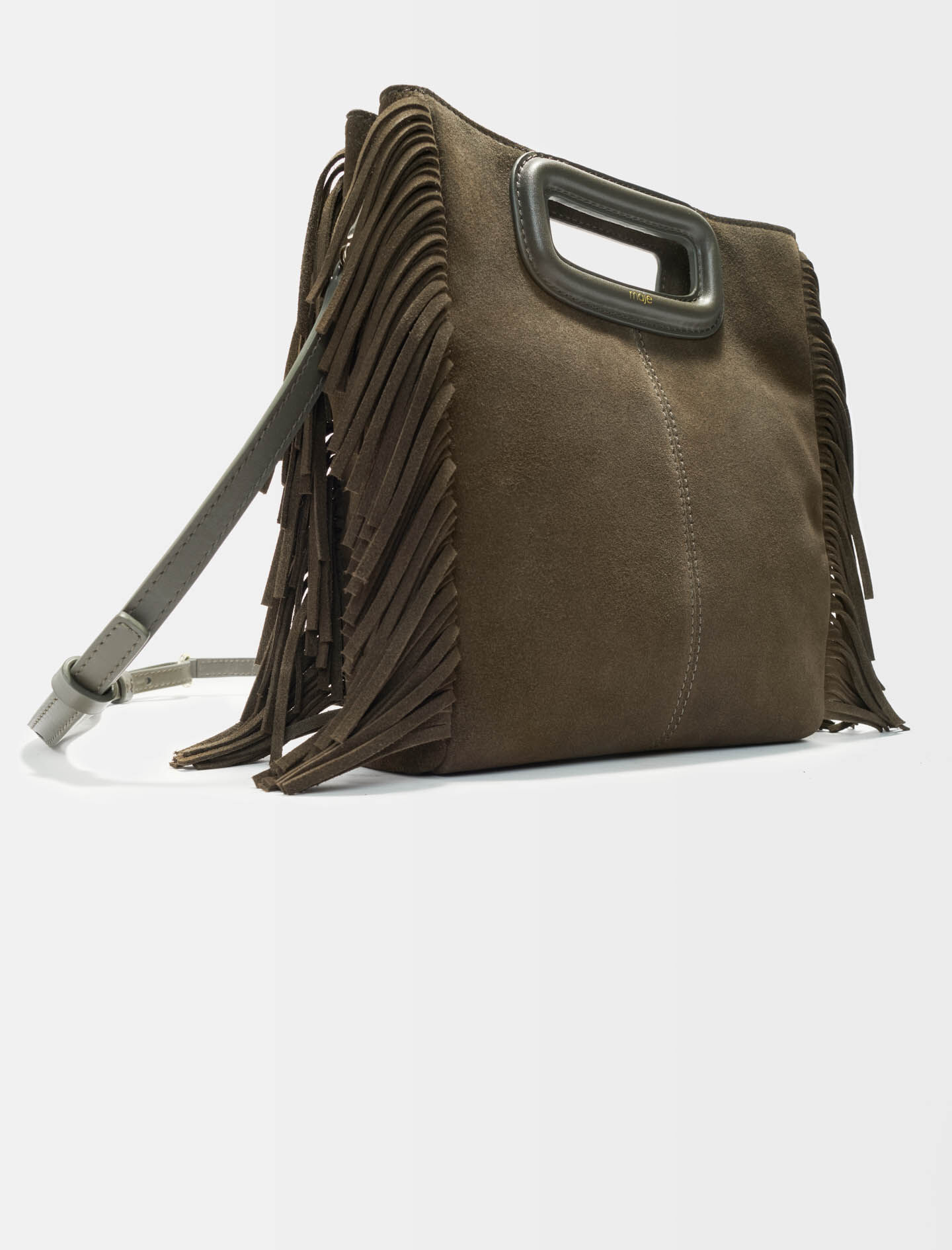 M bag in suede leather