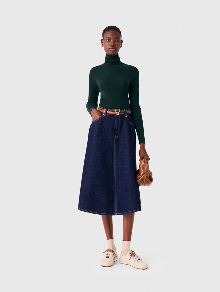 Second-skin high-neck sweater