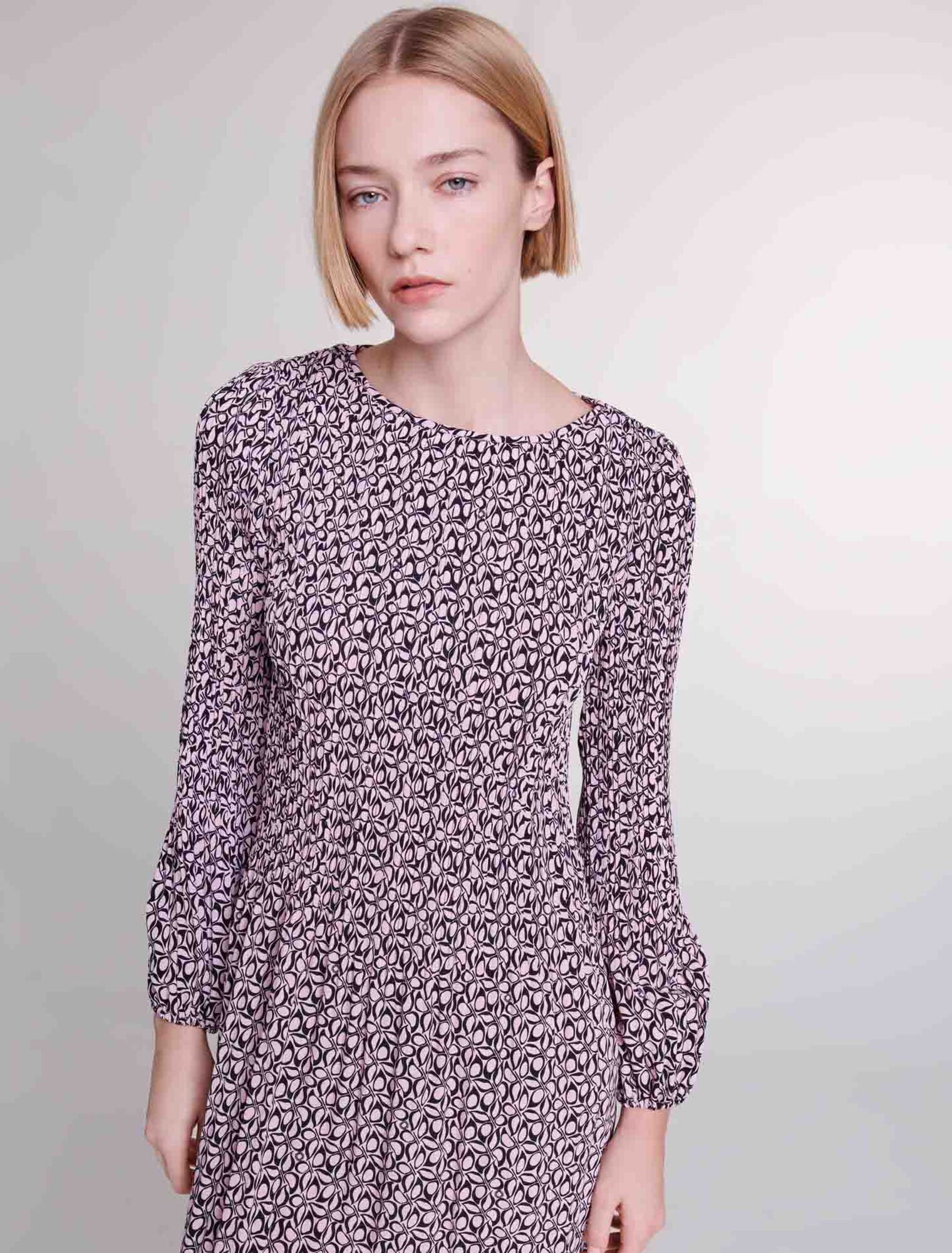 Short patterned dress