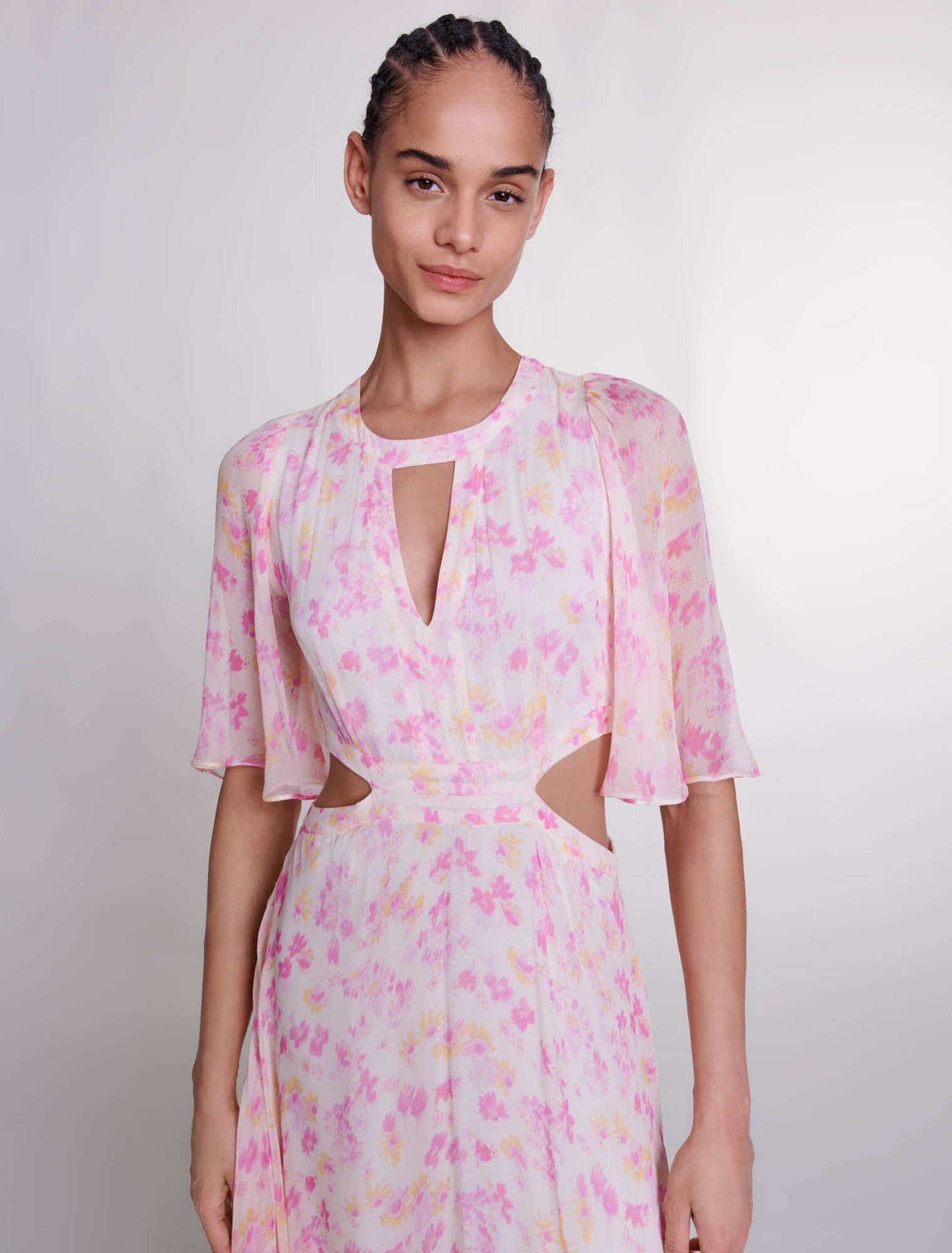 Floral print maxi dress