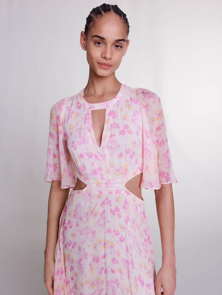 Floral print maxi dress