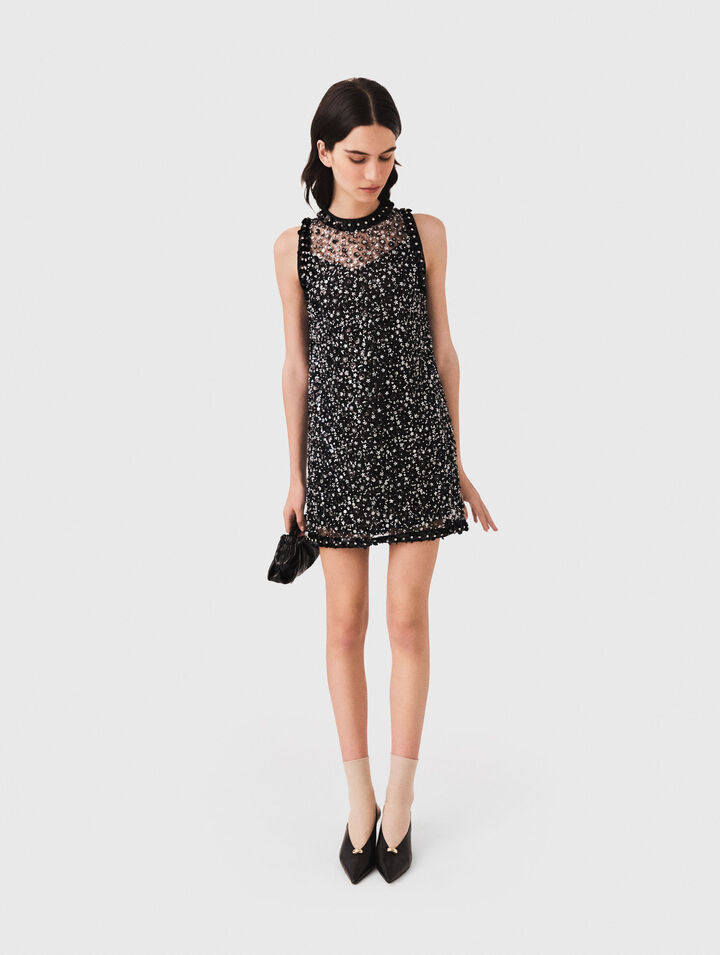 Floral sequin dress