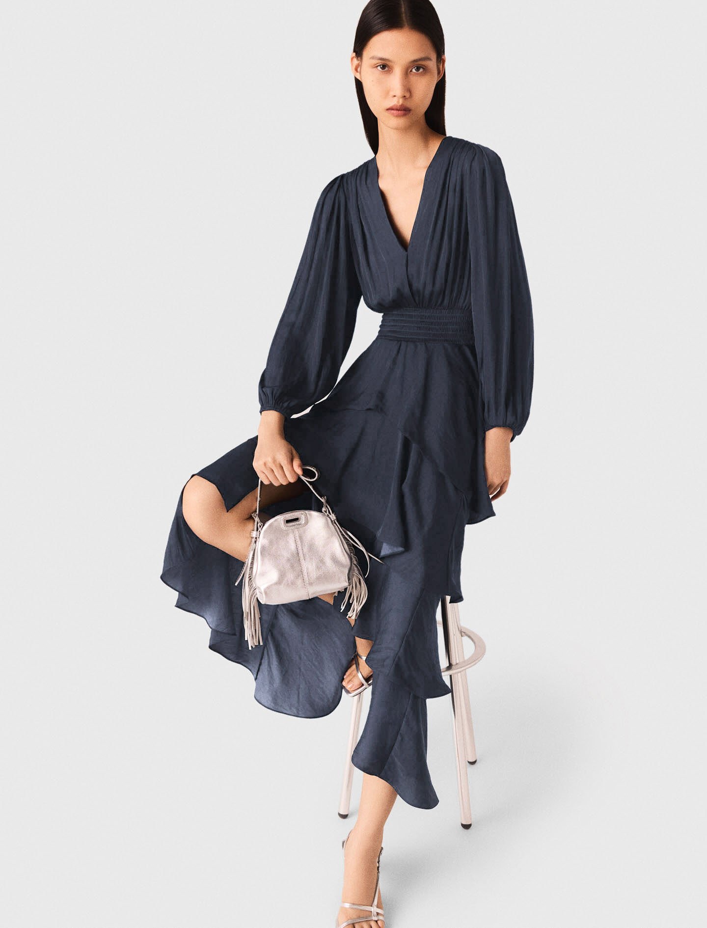 【新品未使用】Riu Frill bolero pleats dress petal-and-pup-usa-dresses-ciao