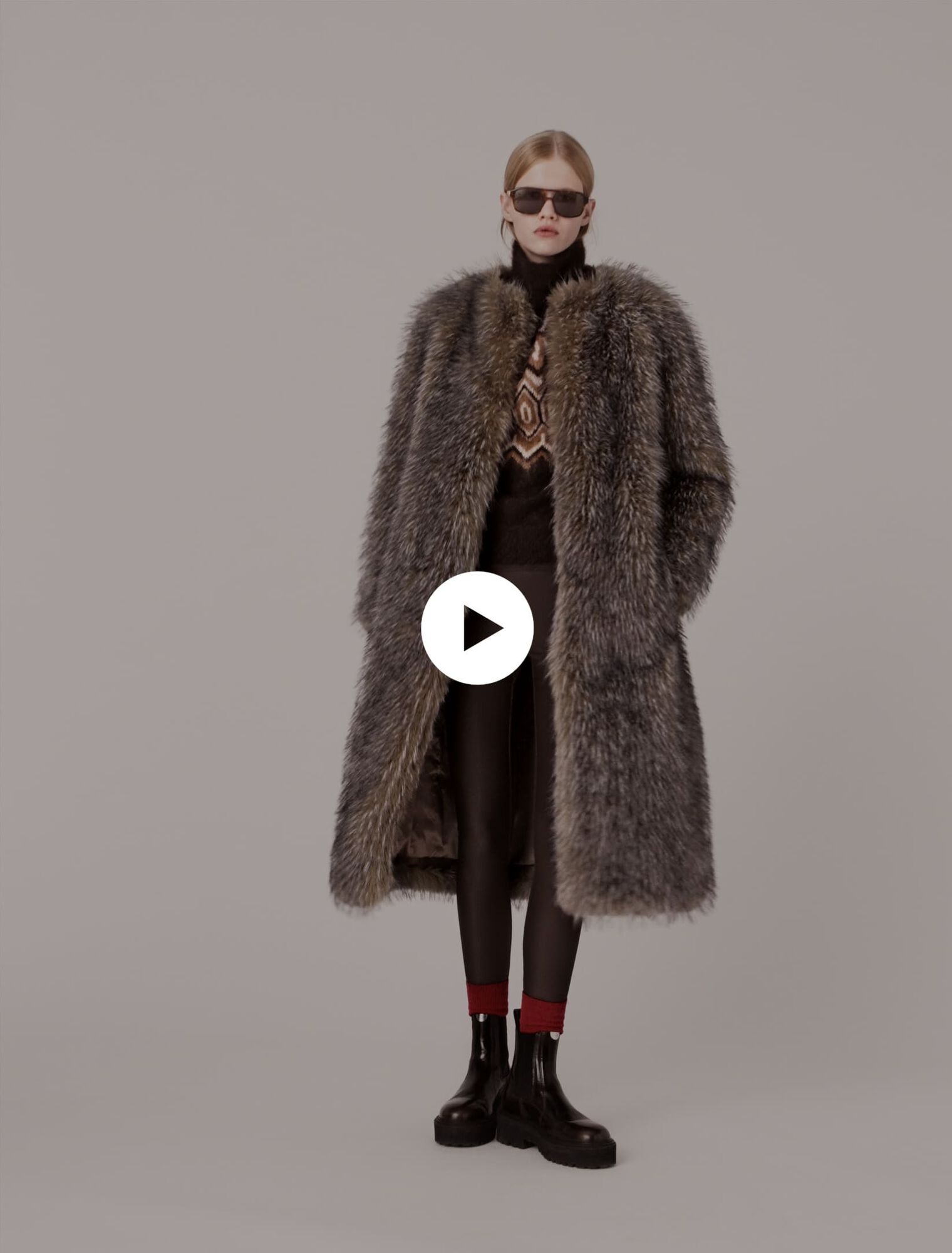 Long faux fur coat Long faux fur coat