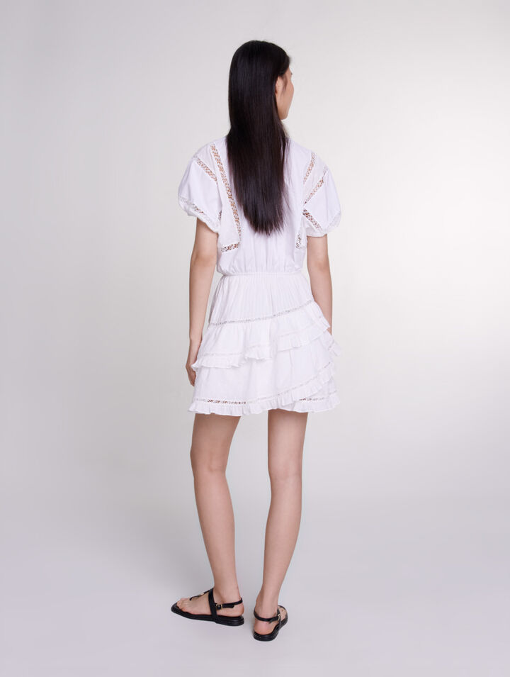 Short embroidered dress