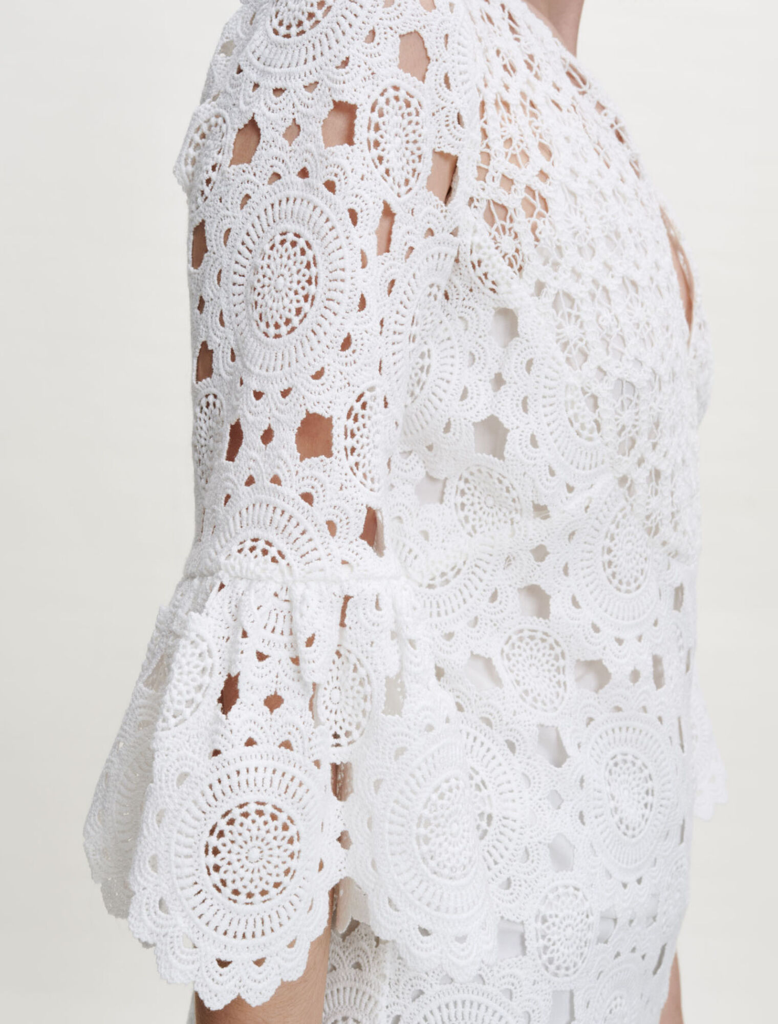 Straight guipure dress