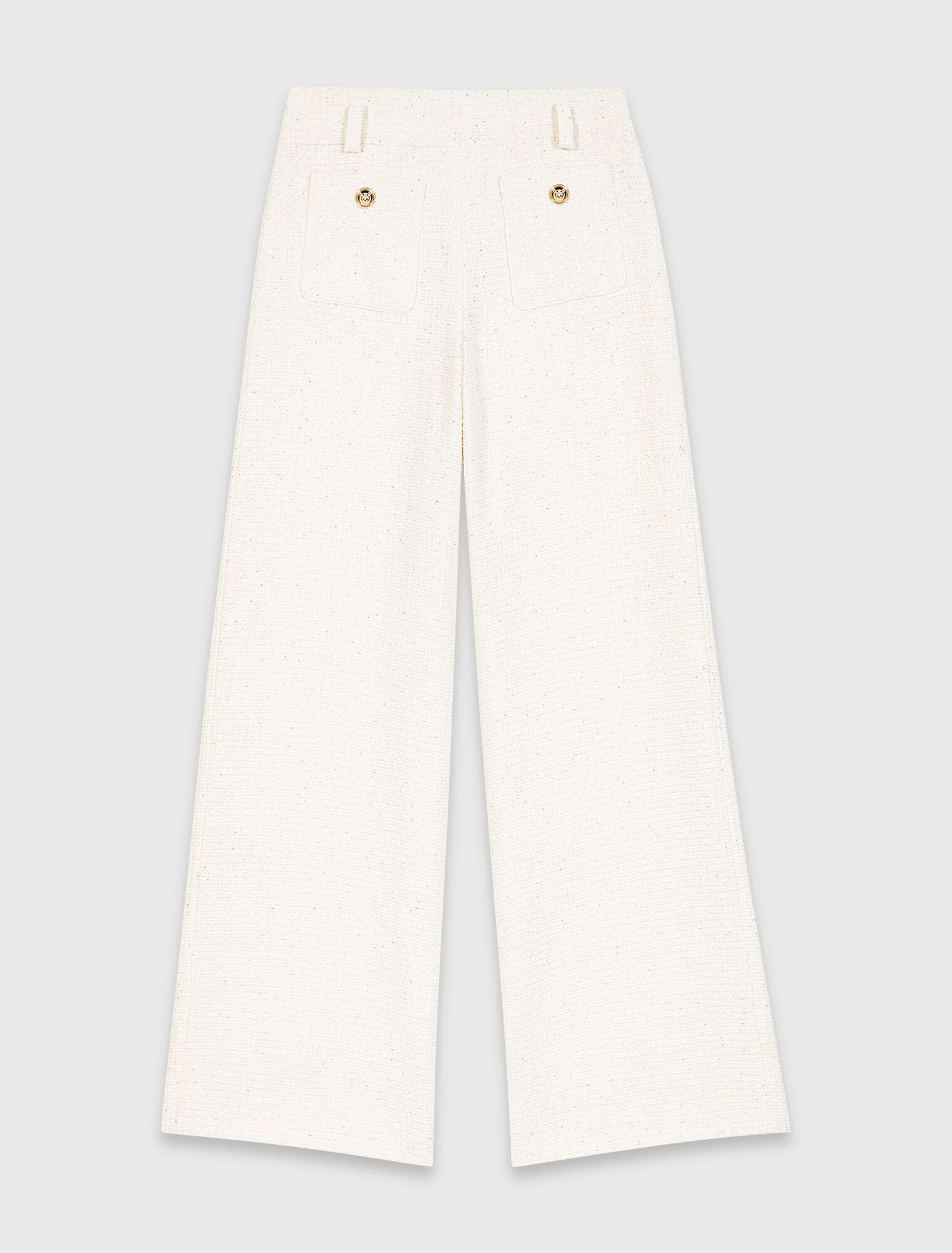 Lurex tweed trousers