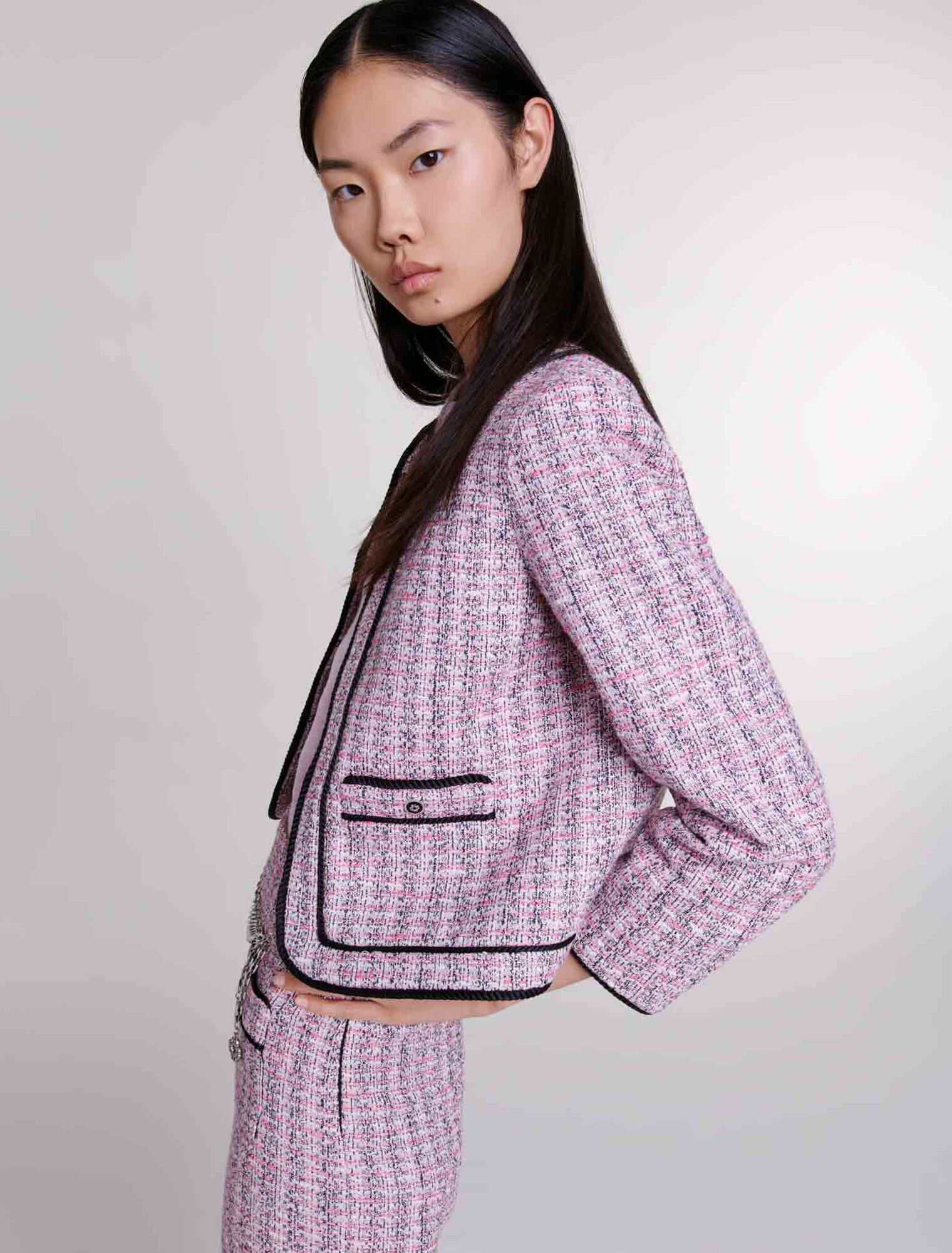 Short tweed jacket