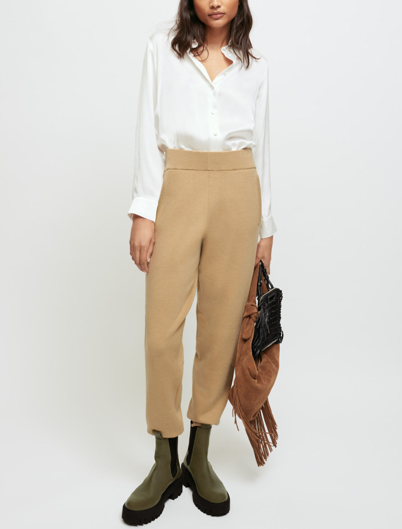 Knitted jogging pants