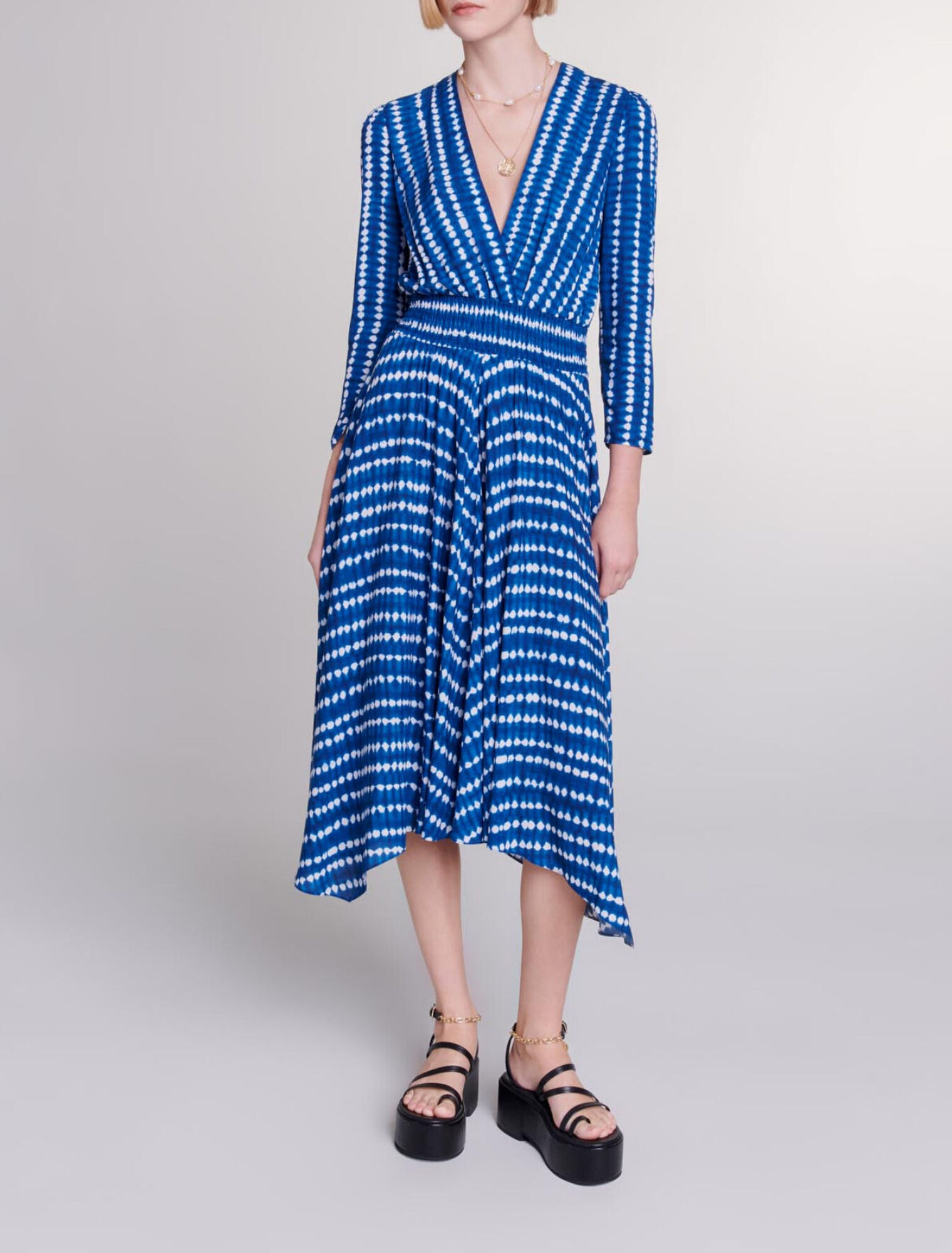 Asymmetrical maxi dress