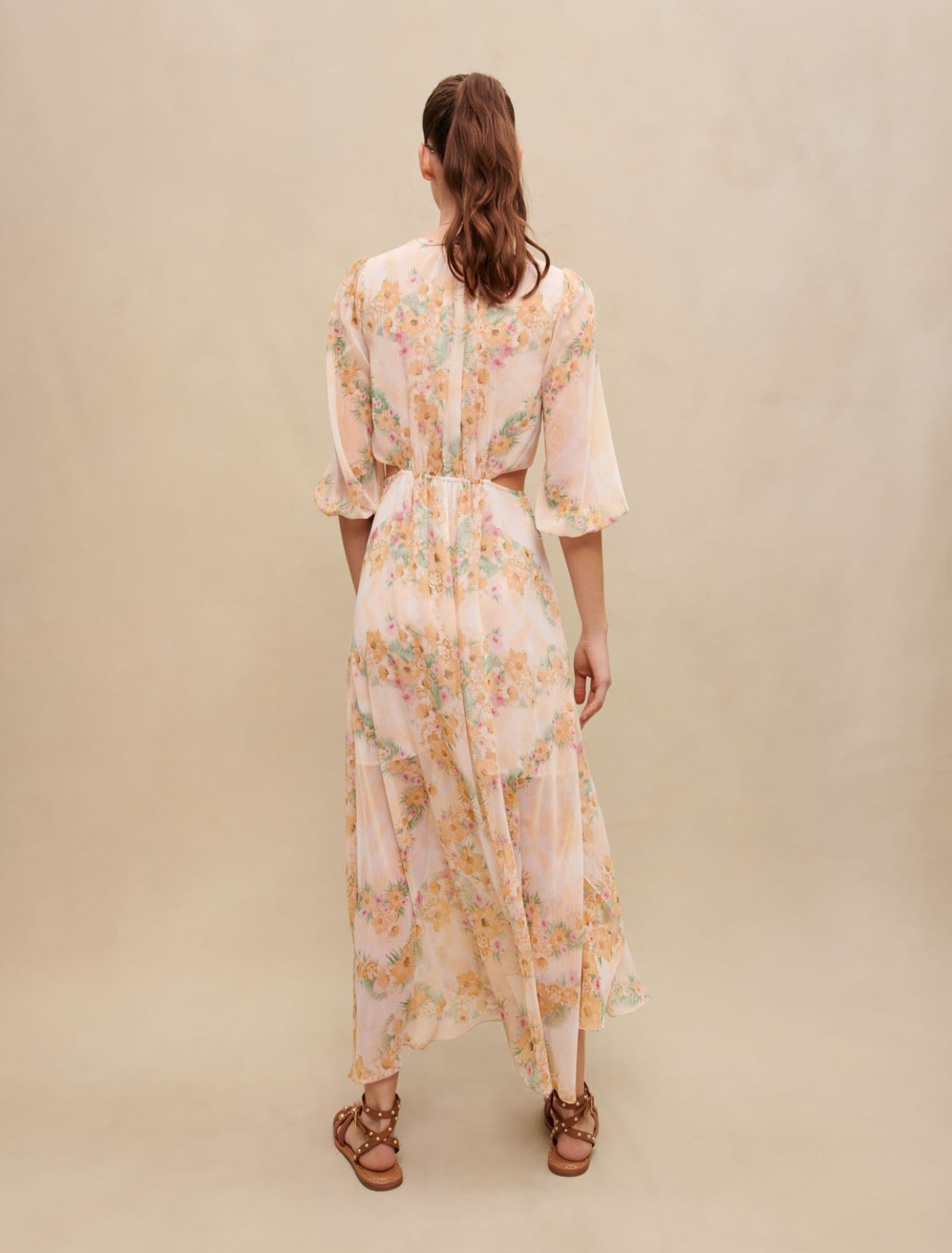Openwork long dress