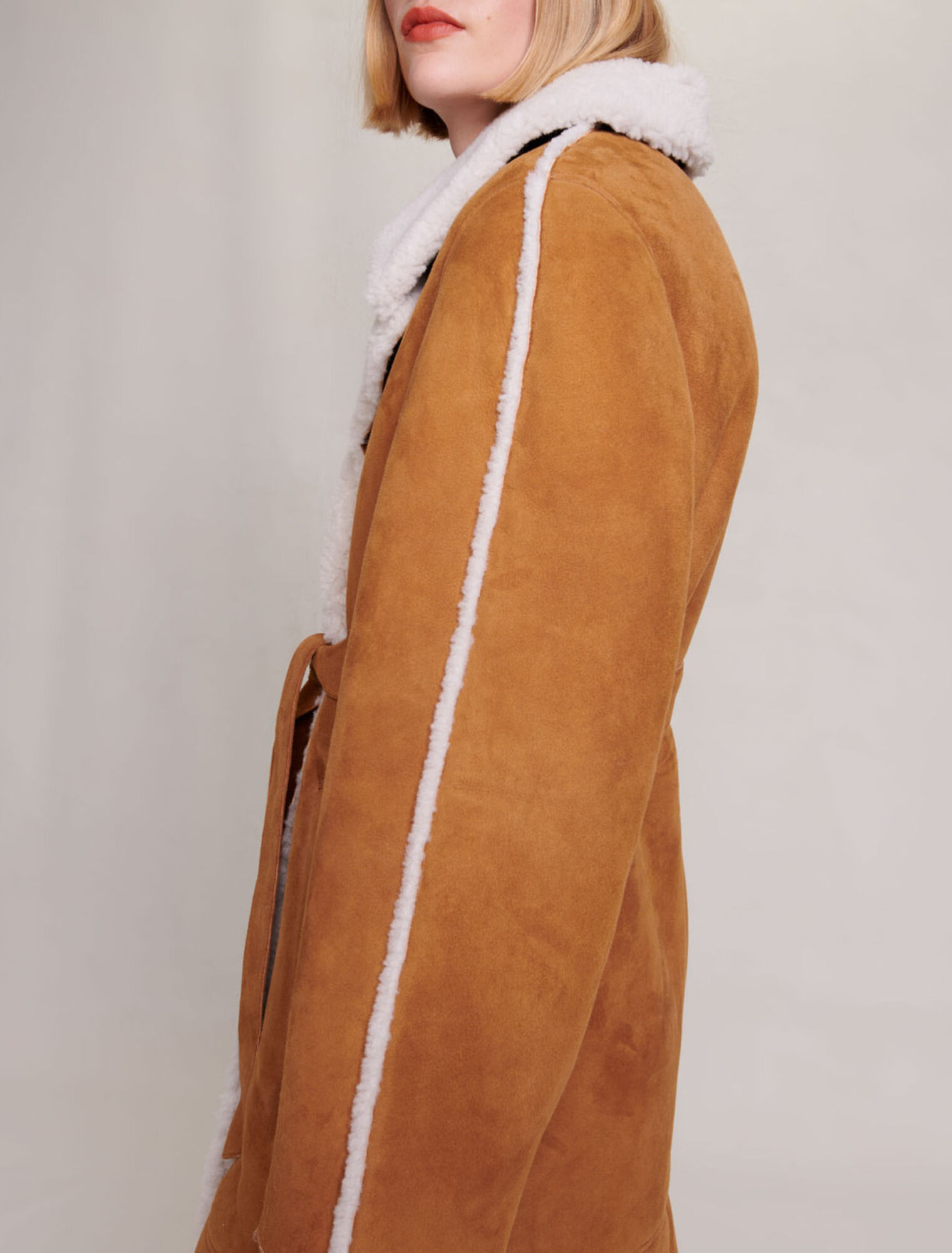 Long fleece coat