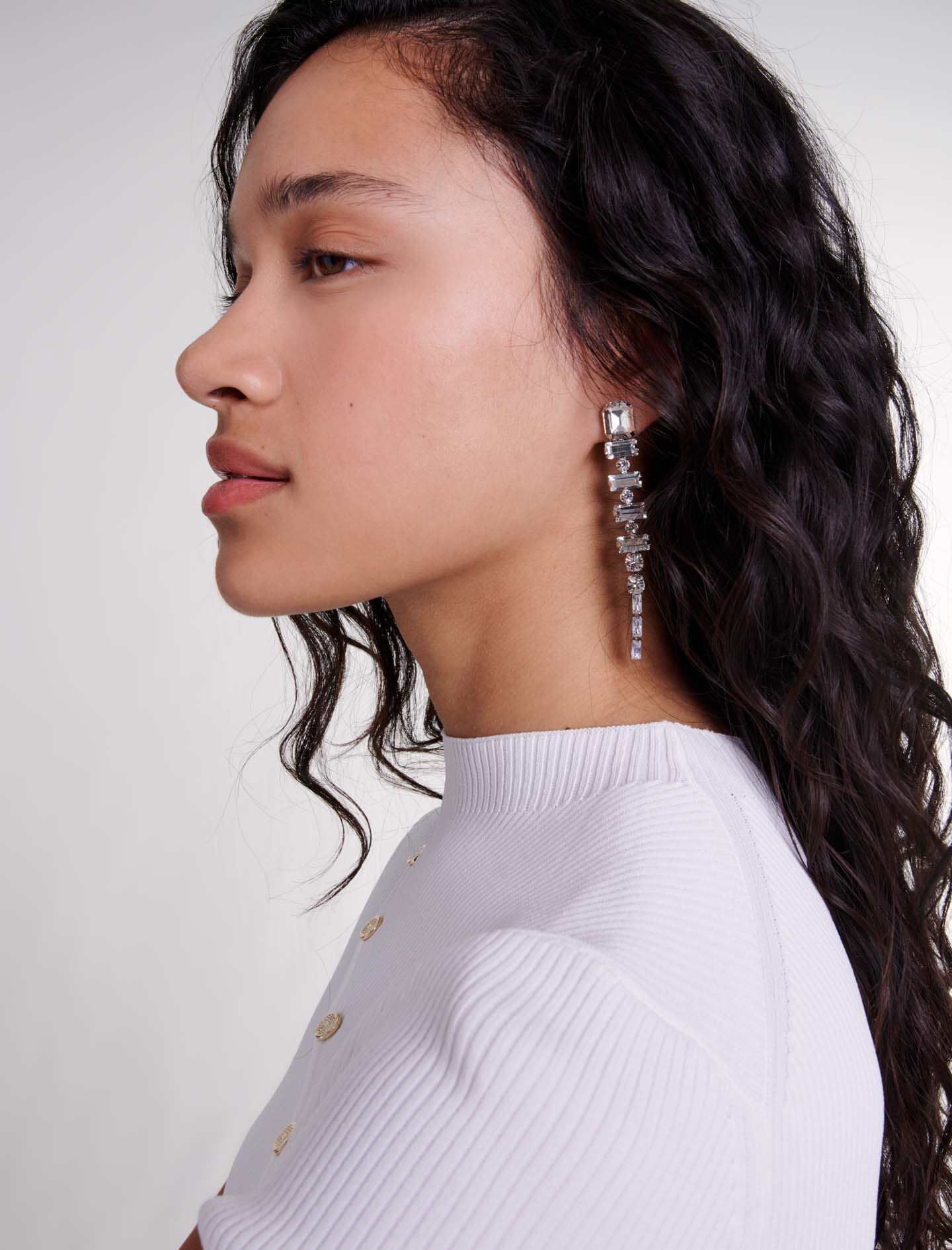 Cascade diamanté earrings