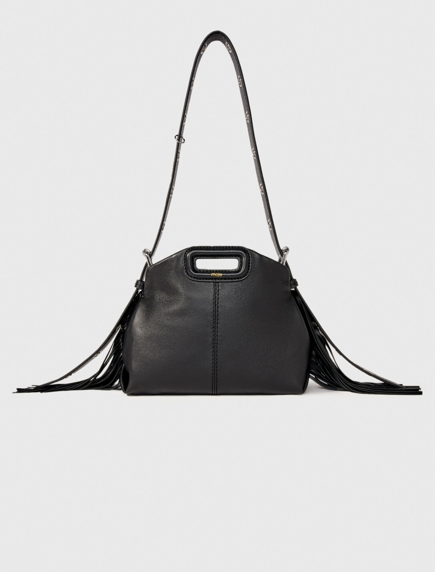 Plain leather mini Miss M bag
