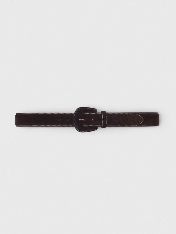 Suede belt