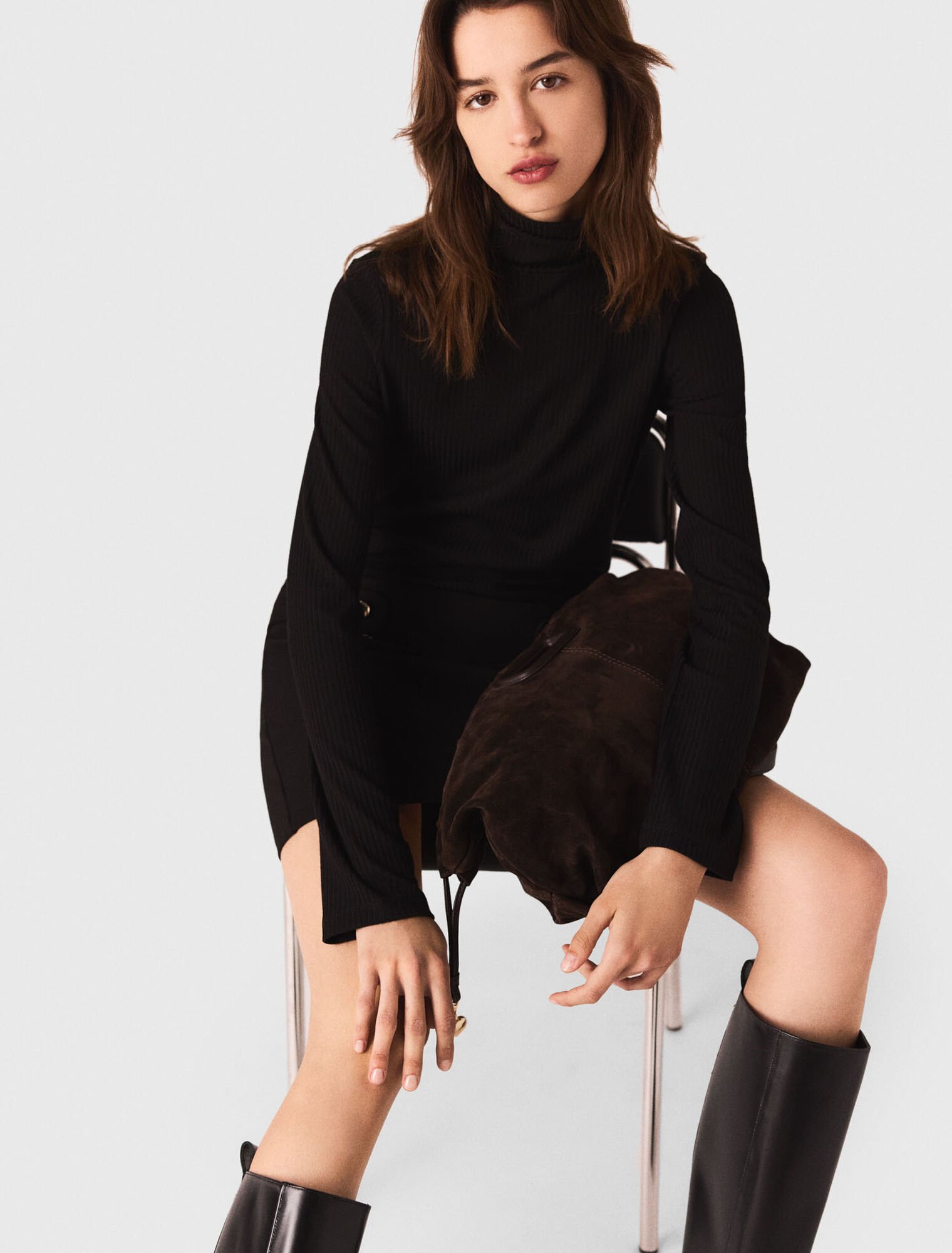 Short turtle neck dress