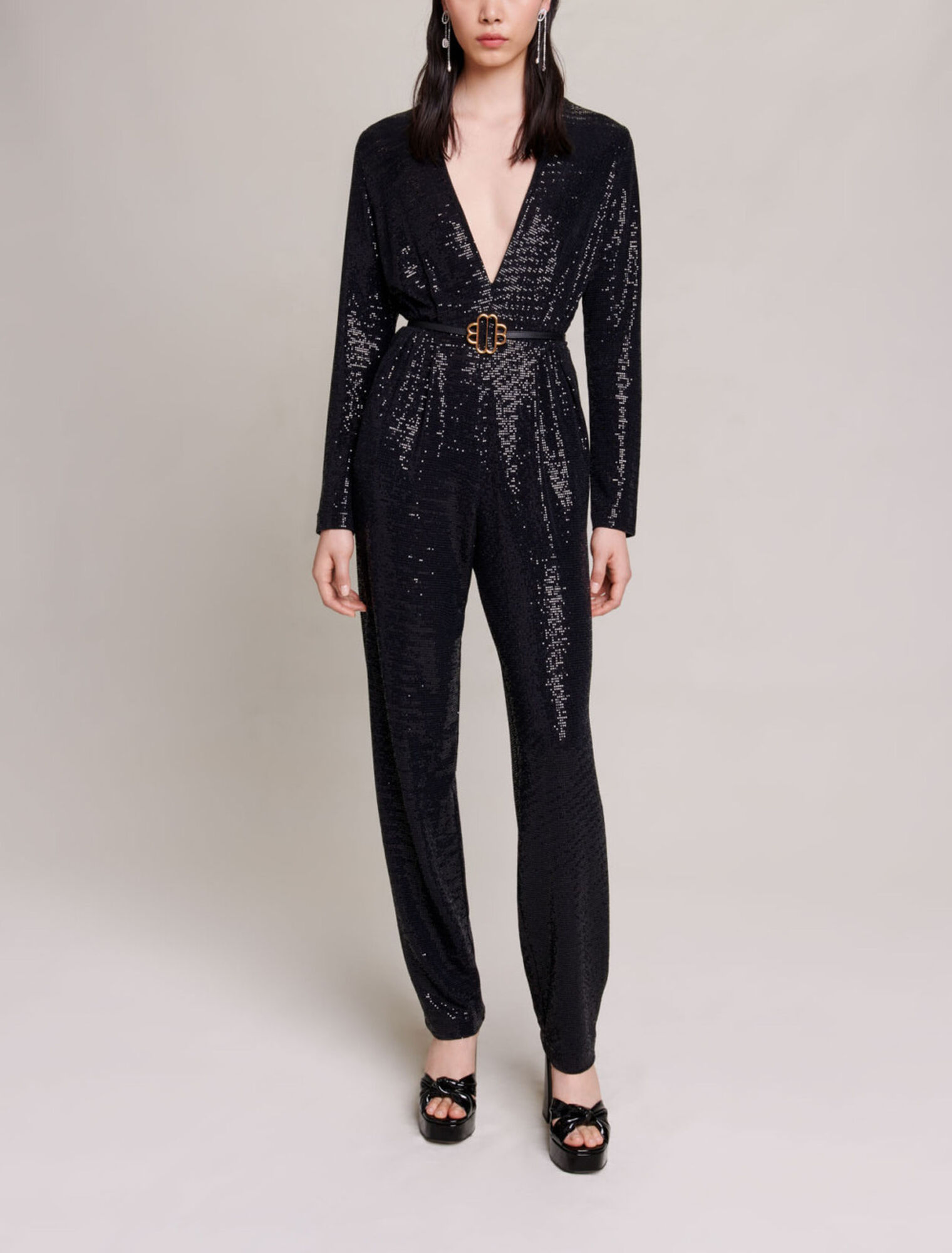 Jumpsuit with sequins