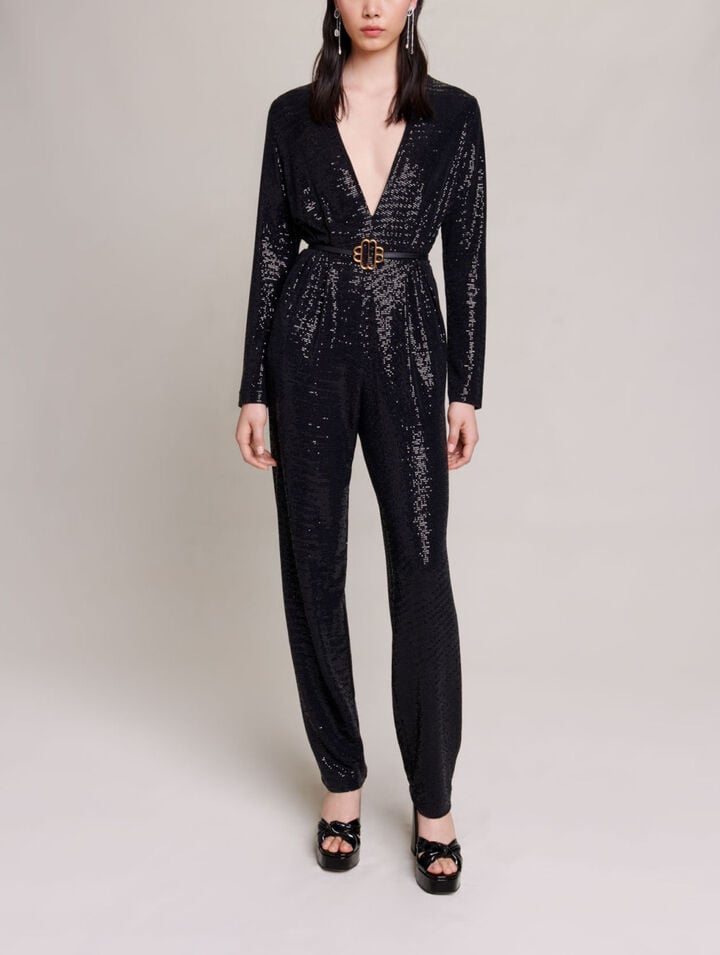 Jumpsuit with sequins