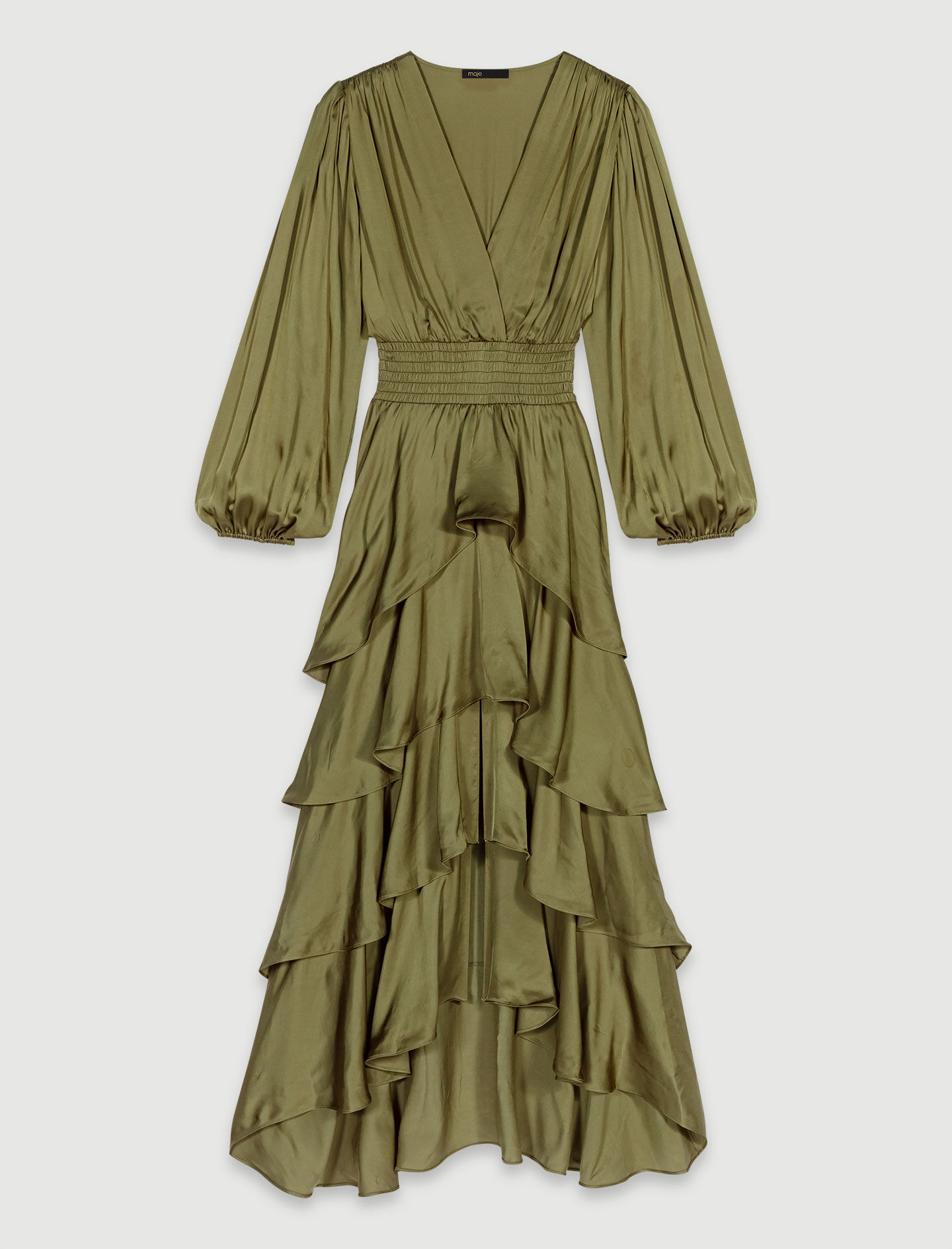 全国送料無料の通販 Tiered maxi dress Brown For Women | Maje スカート