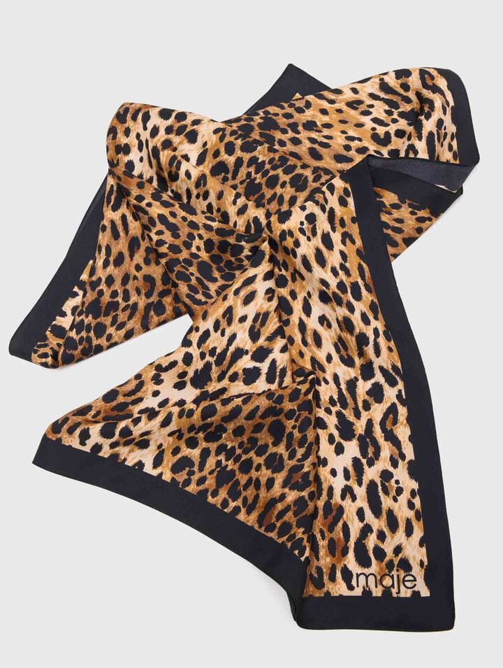 Leopard print square