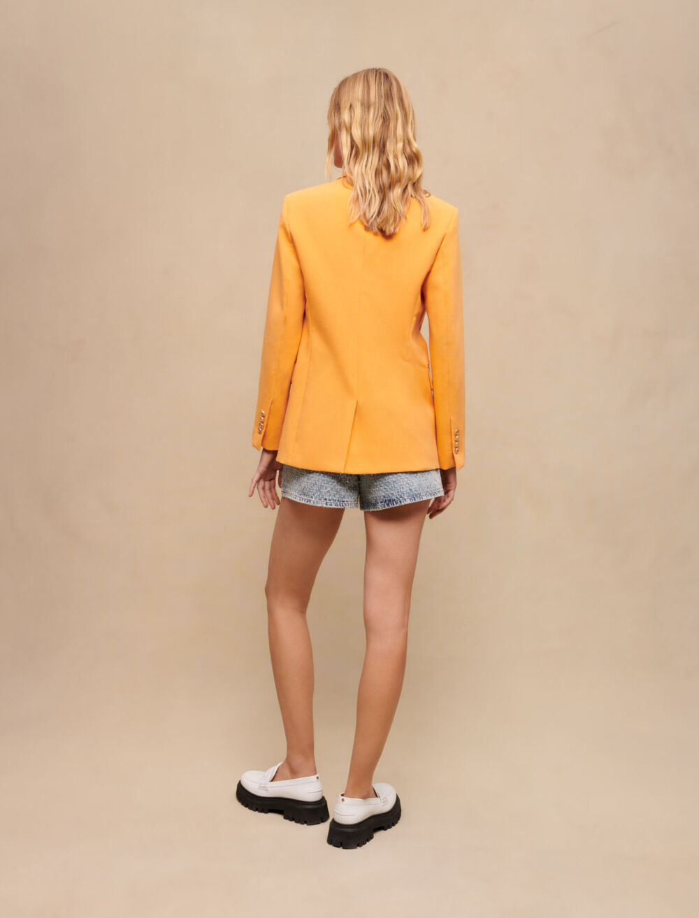 maje テーラードジャケット 36 オレンジ系 Suit jacket Yellow / Orange For Women | Maje