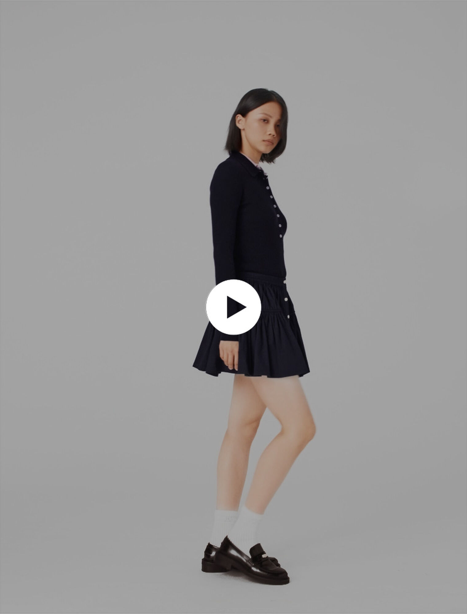 Mini elasticated waist skirt