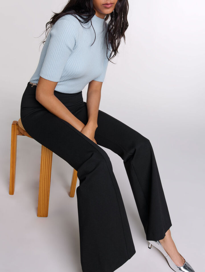 Trousers with jewellery detail