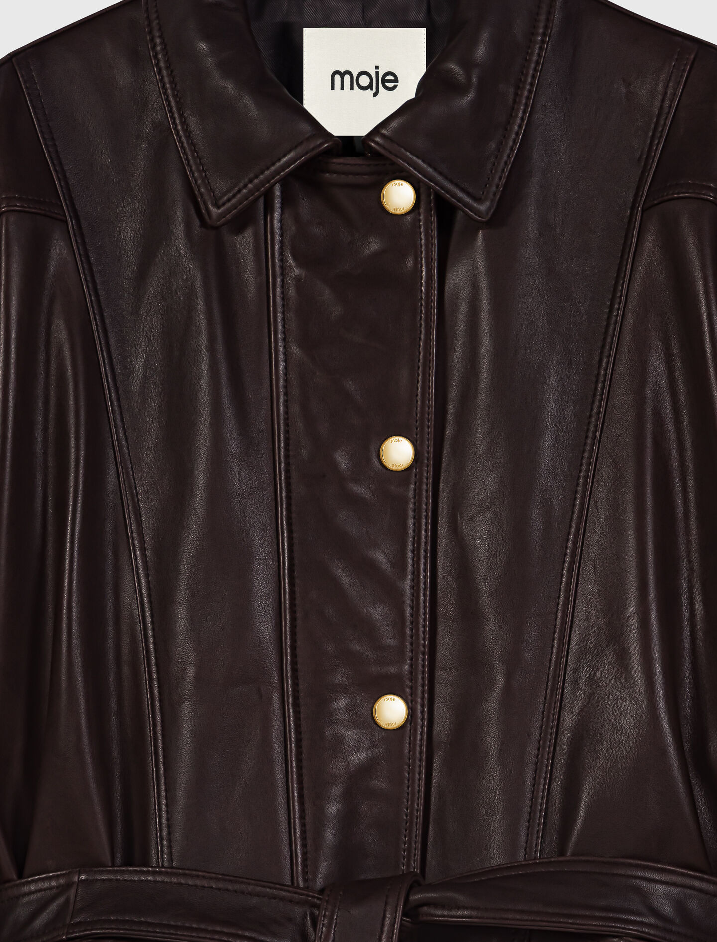 Oversize Gold-Button Jacket