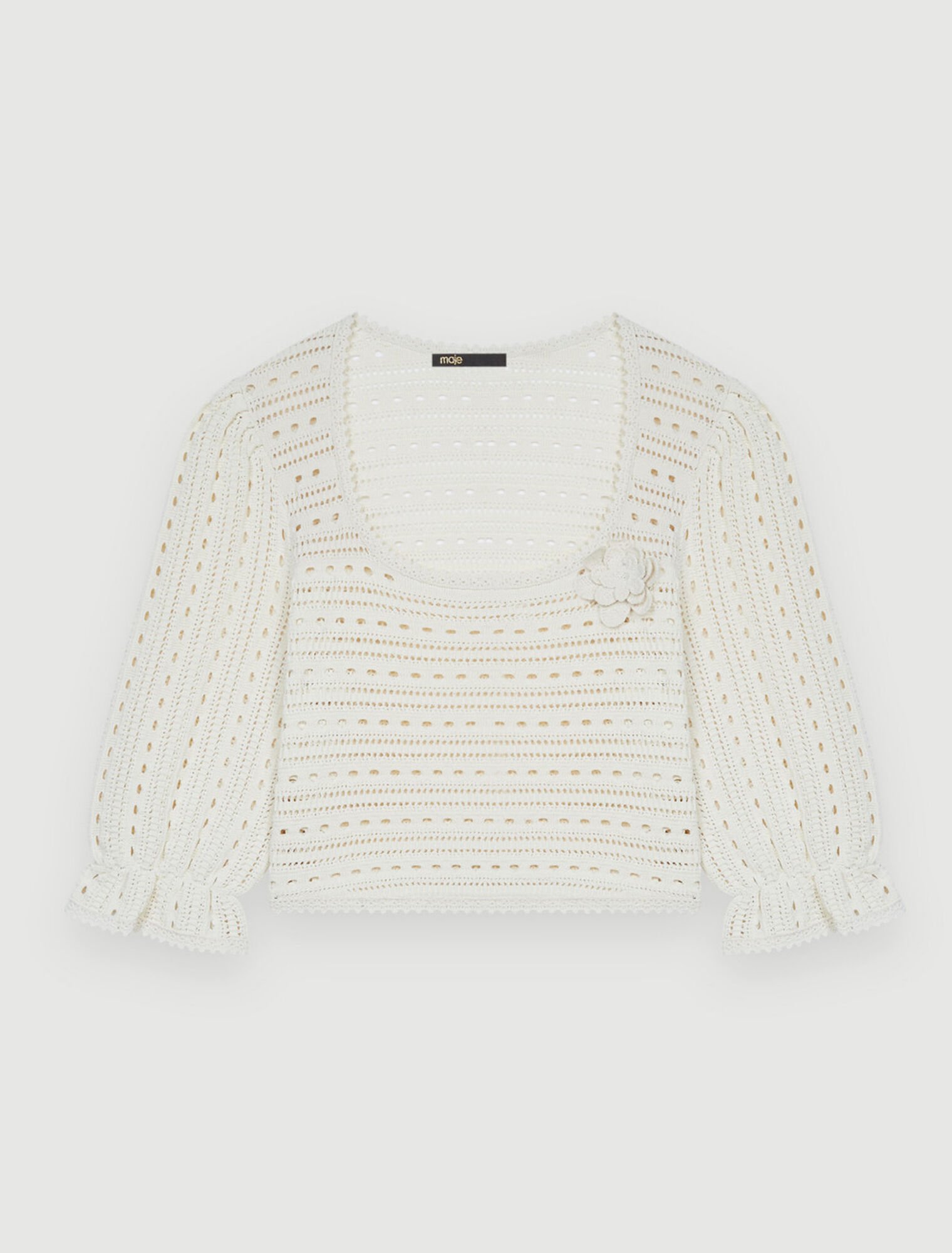 Croquet pointelle sweater