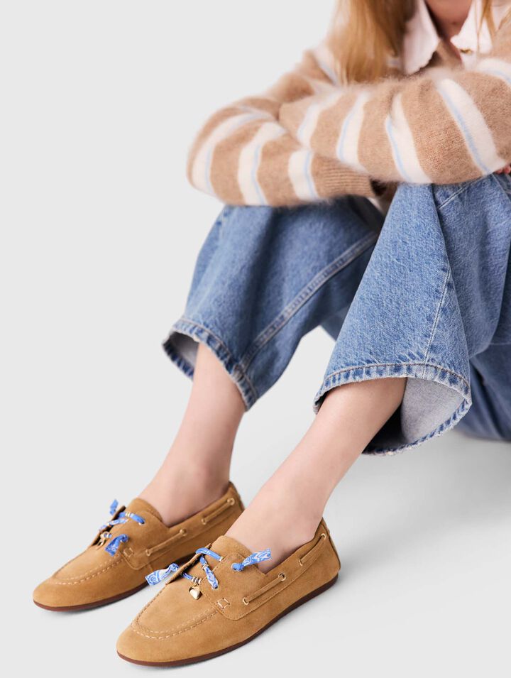 Suede boat shoes