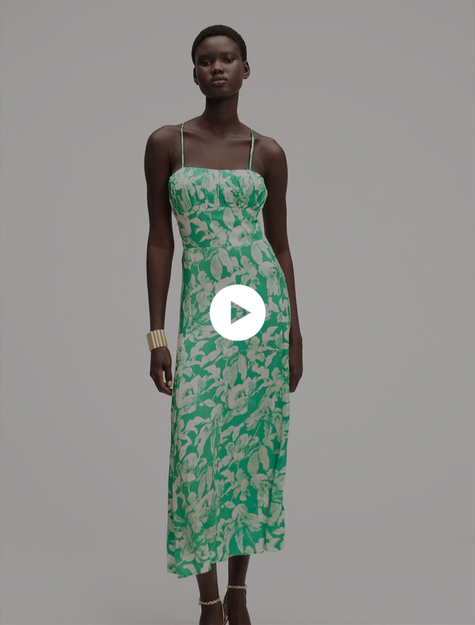 Floral patterned maxi dress