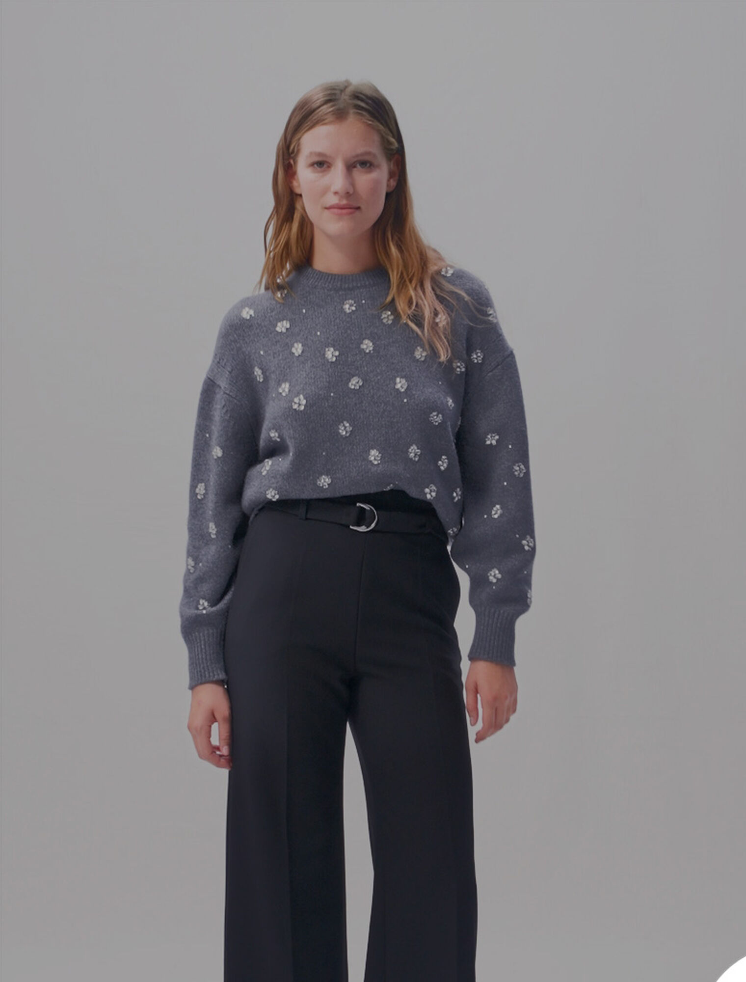 Wide belted trousers