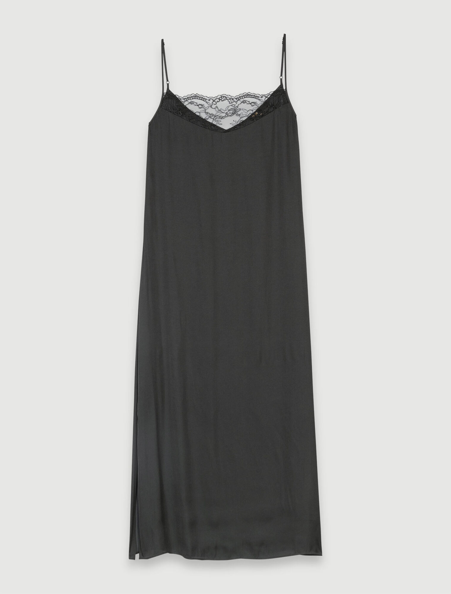 Long satin dress