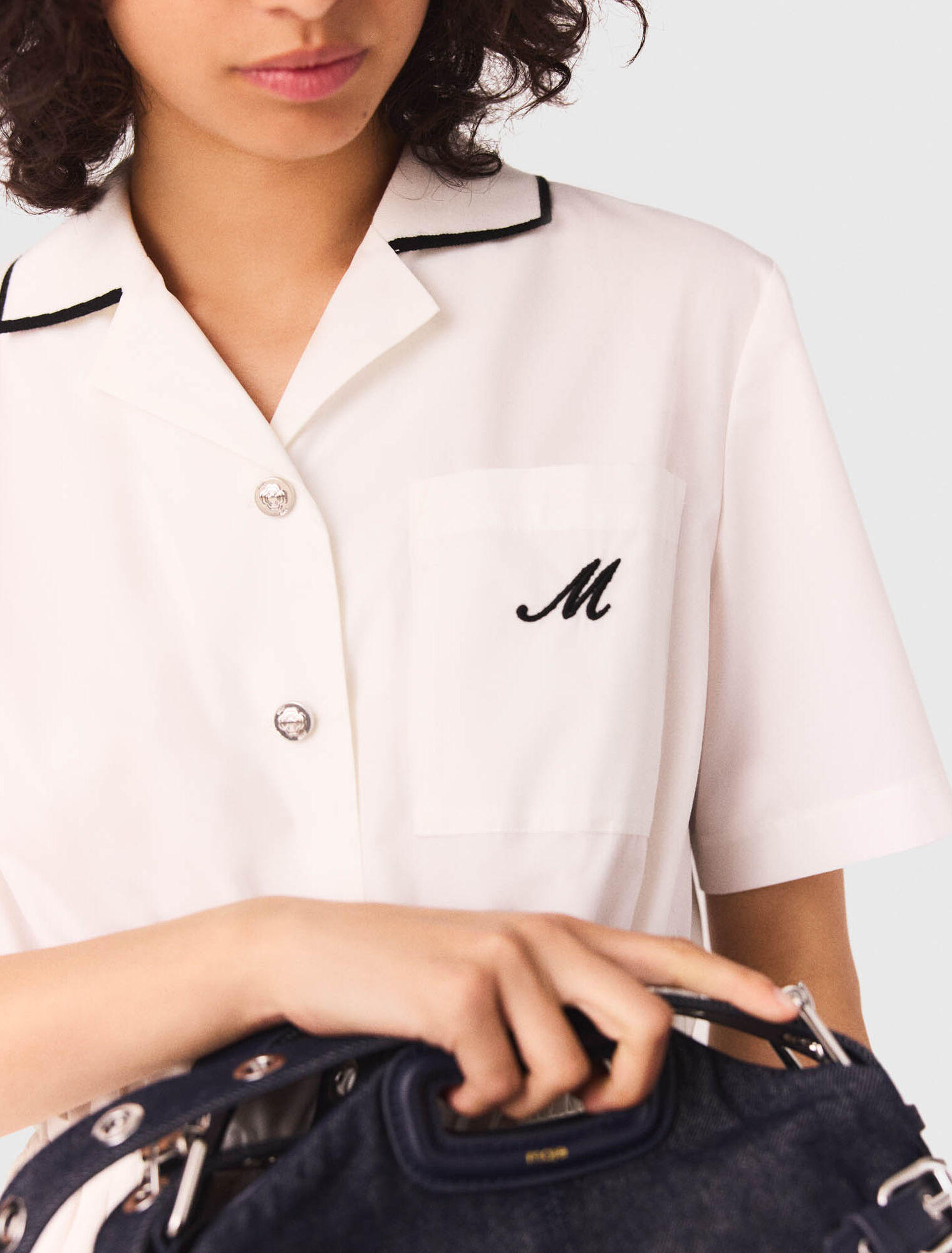 Short-sleeved shirt dress