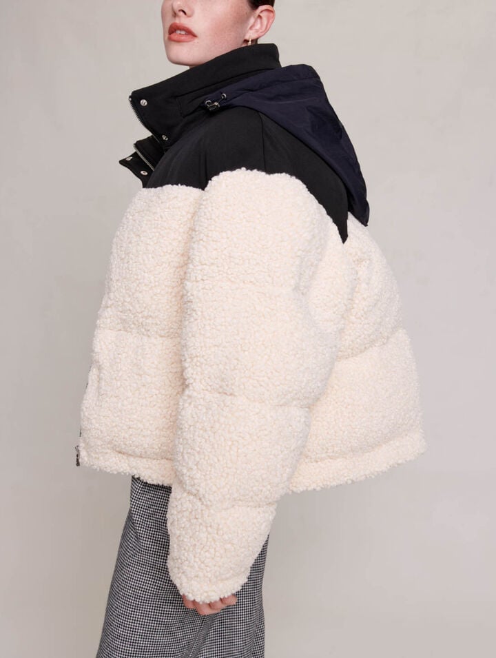 Bicolour padded jacket