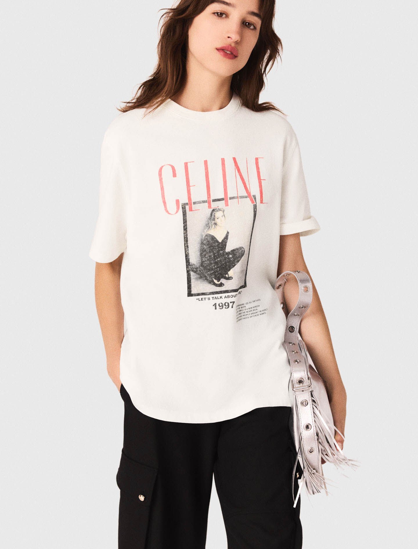 ♡Mayu♡ Maje x Céline Dion T-shirt White For Women | Maje
