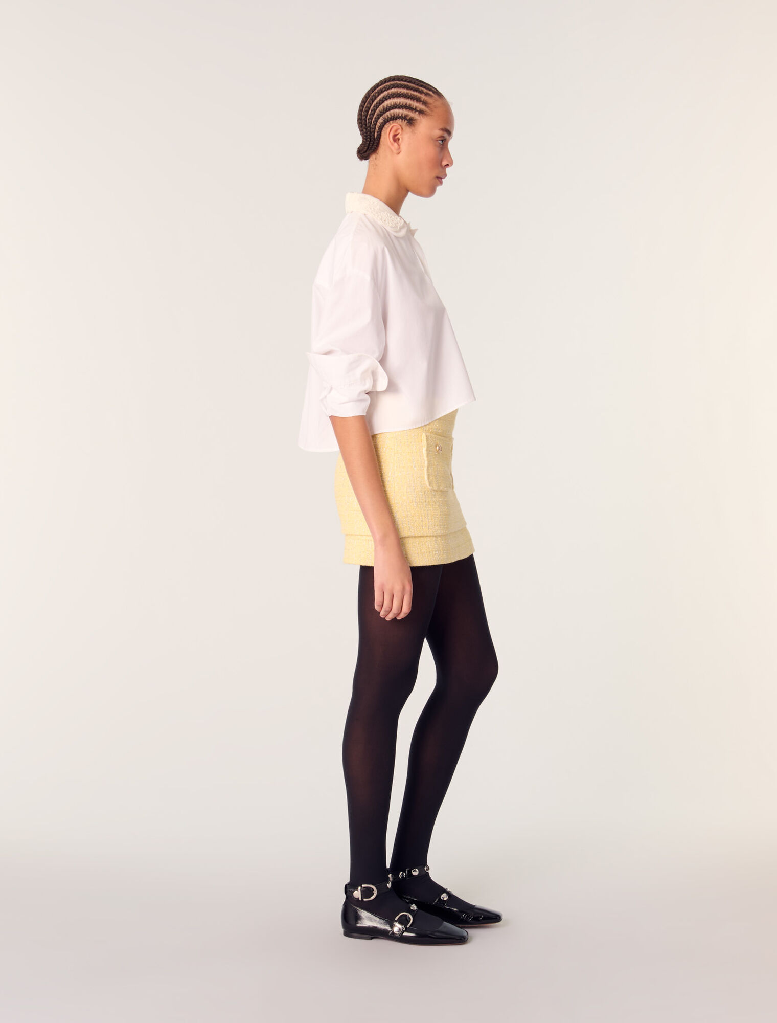 Tweed mini skirt