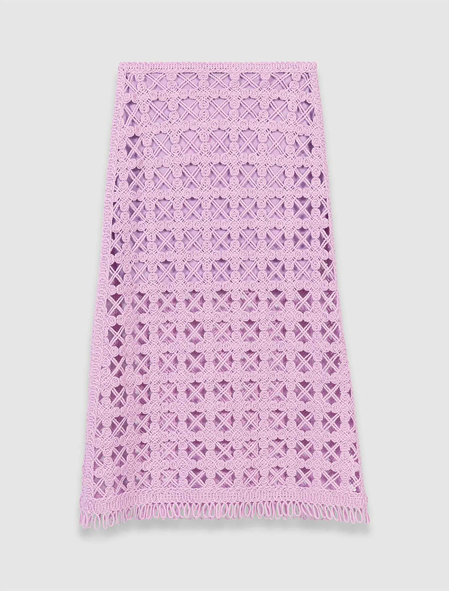 Crochet midi skirt