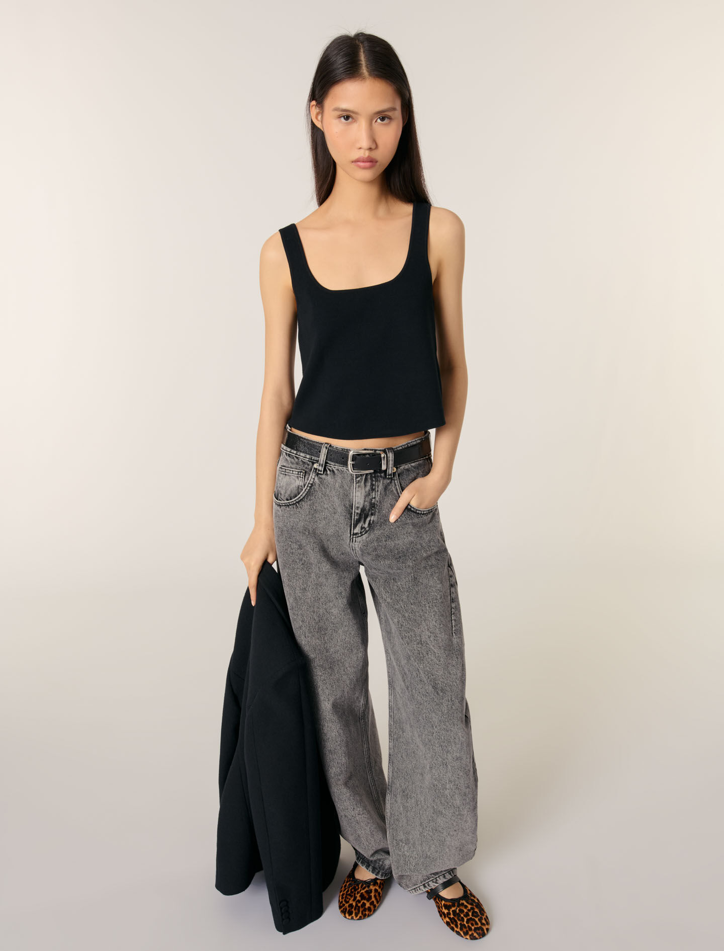 Denim jeans with pockets Blue For Women | Maje