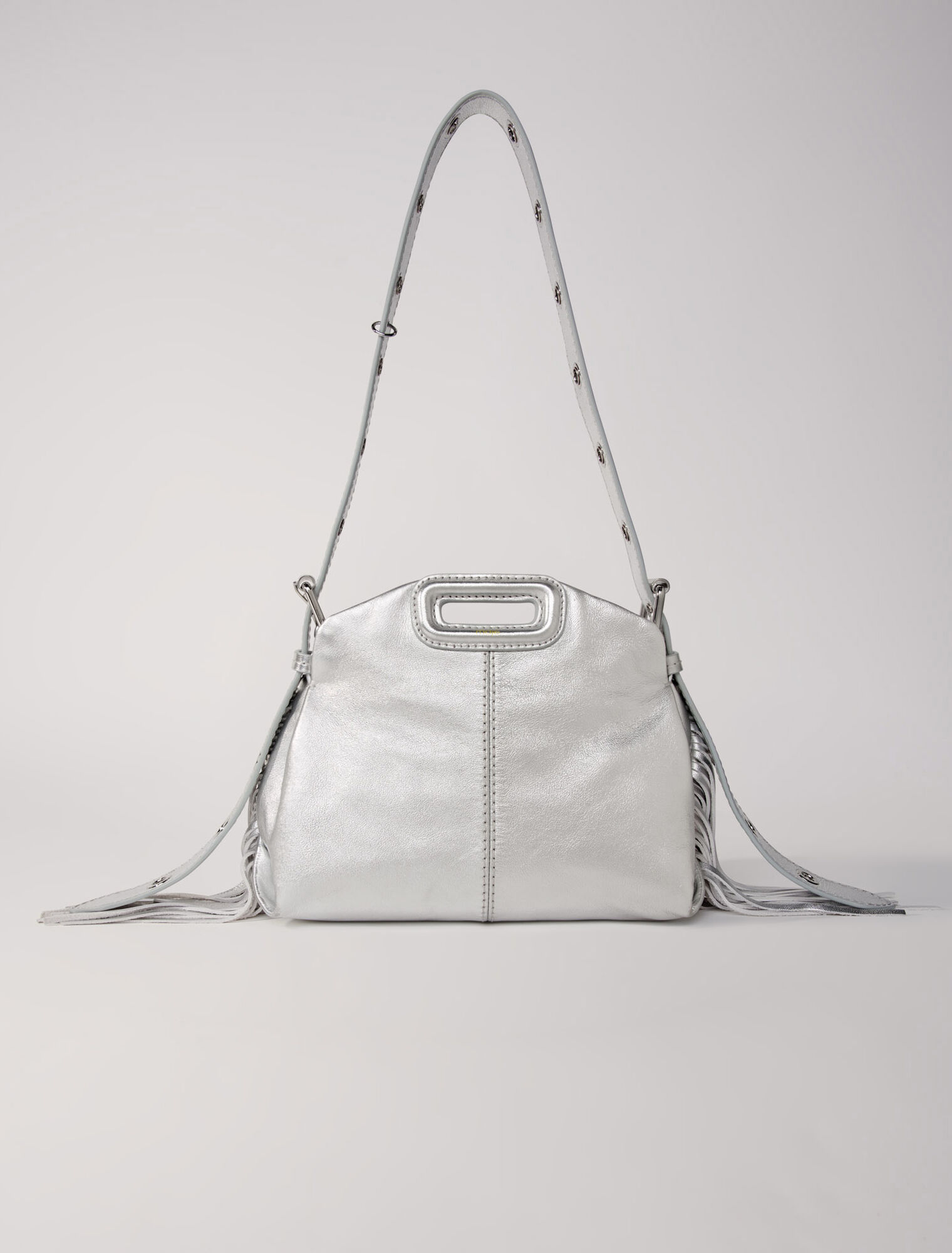 Metallic leather mini Miss M bag