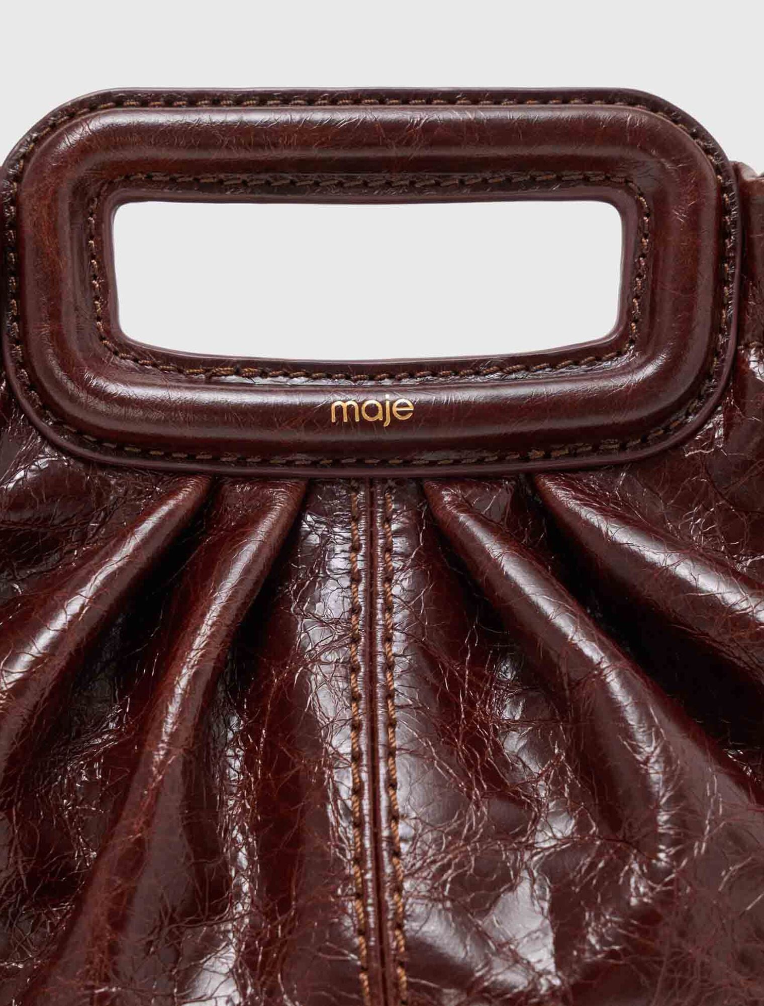 Crackled leather Milpli pouch
